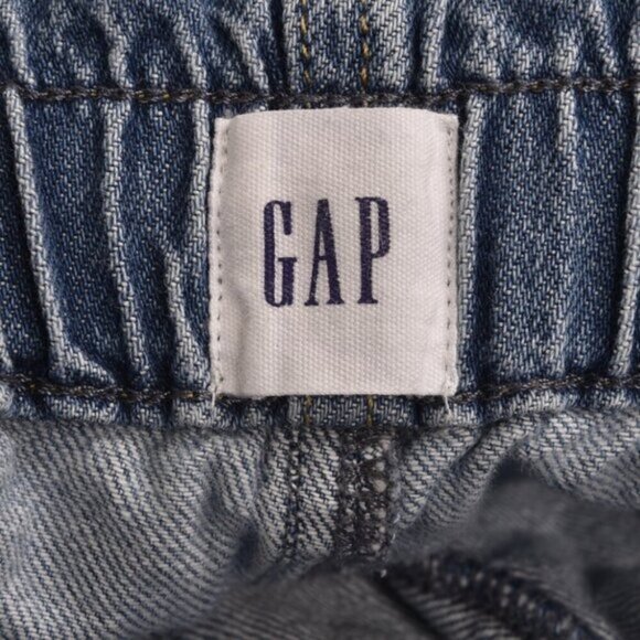 Gap Paperbag Pull On Jean Shorts Light Wash High Waist Size Small - Picture 6 of 11